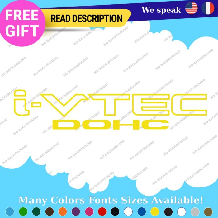 IVTEC Turbo DOHC Decal Sticker Vinyl Honda Civic Accord JDM Drift RSX Type VTEC - Image 6