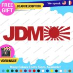 JDM Flag Japan Rising Sun Decals Stickers Vinyl Car Race Drift Lowered Market - Image 3