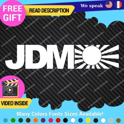 JDM Flag Japan Rising Sun Decals Stickers Vinyl Car Race Drift Lowered Market
