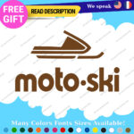 Fits MOTO-SKI Decal Sticker Vinyl Ski moto old snow Vintage Antique Snowmobile 2 - Image 12