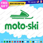Fits MOTO-SKI Decal Sticker Vinyl Ski moto old snow Vintage Antique Snowmobile 2 - Image 7