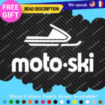 Fits MOTO-SKI Decal Sticker Vinyl Ski moto old snow Vintage Antique Snowmobile 2 - Image 27