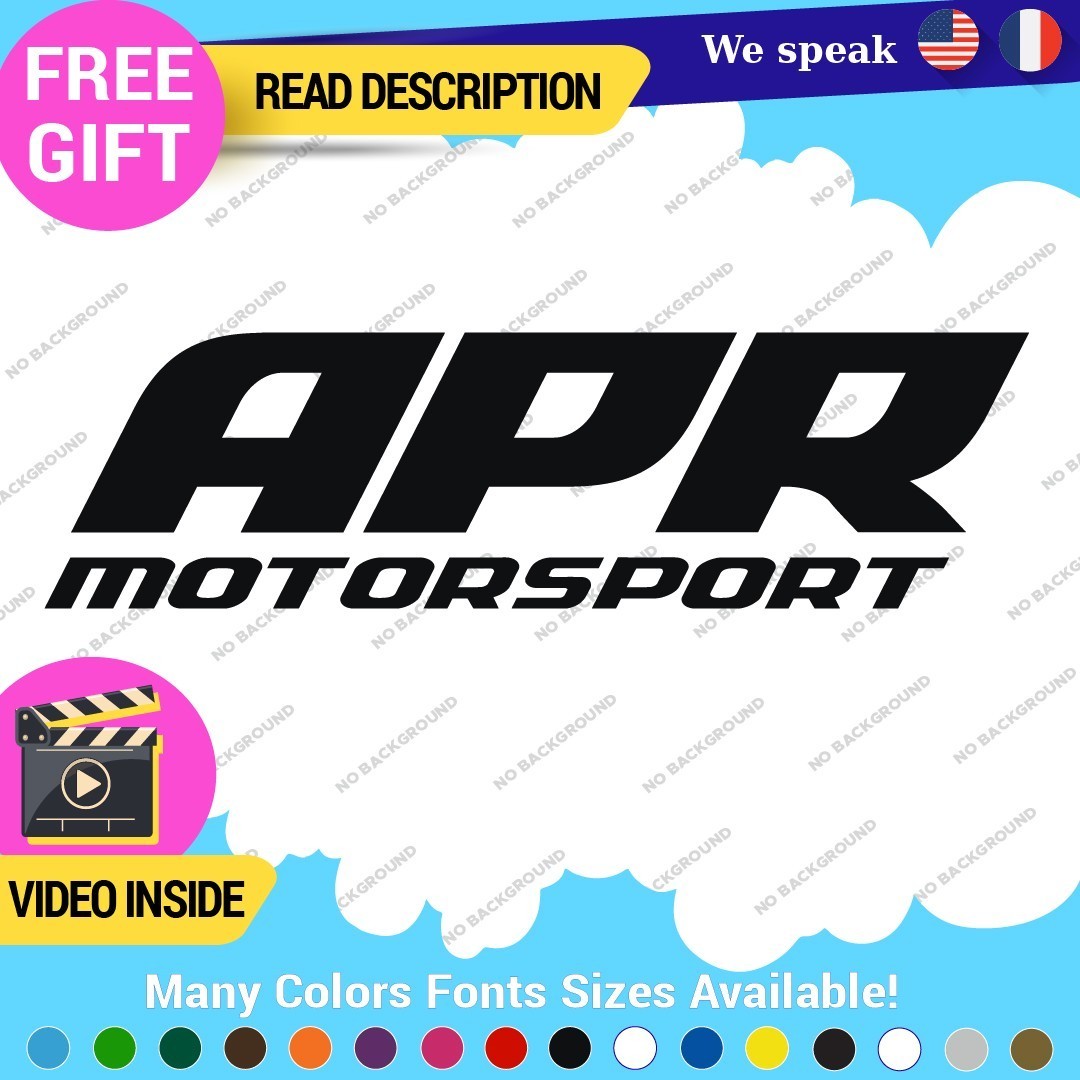 Fits APR Performance Decals Stickers Vinyl Stage III Tuning JDM Motorsport ABS - Image 1