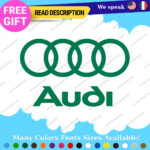 Fits Audi Quattro Decals Stickers Vinyl Door Sport Ring Racing Line S Car e-tron - Image 20