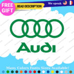 Fits Audi Quattro Decals Stickers Vinyl Door Sport Ring Racing Line S Car e-tron - Image 22