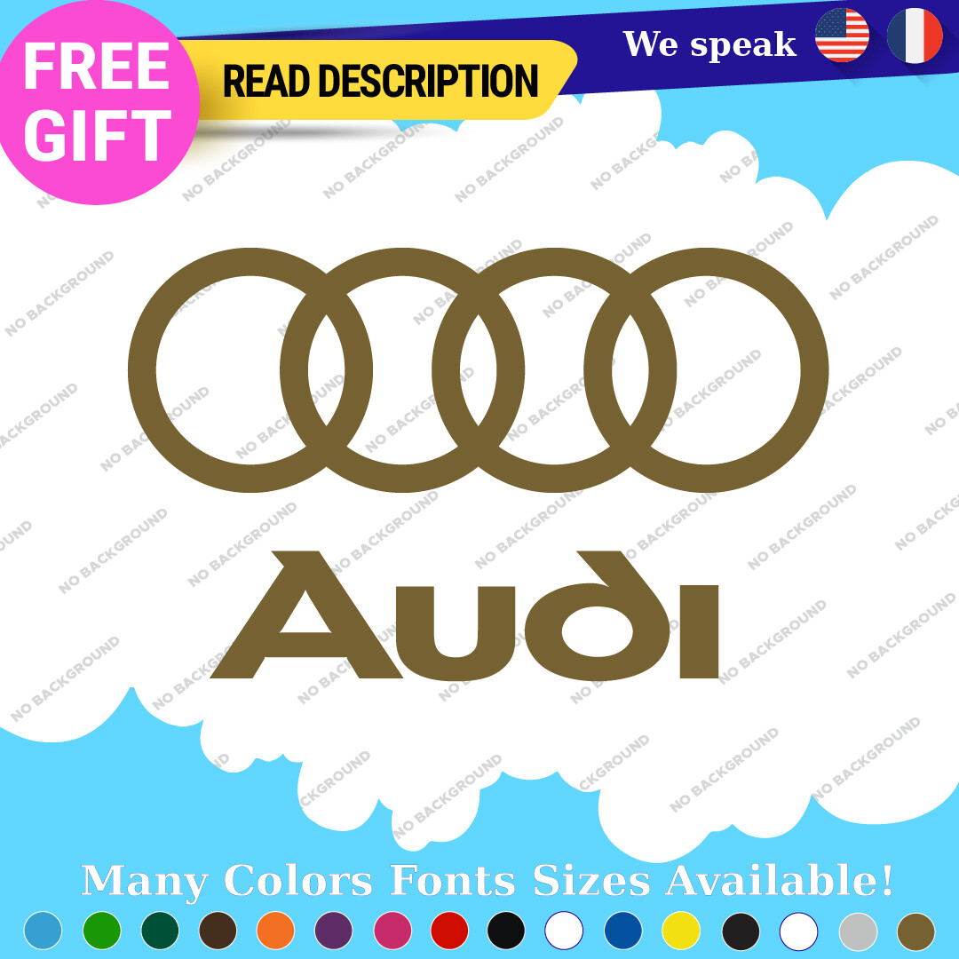 Fits Audi Quattro Decals Stickers Vinyl Door Sport Ring Racing Line S Car E Tron 297353878923 Fits Audi Quattro Decals Stickers Vinyl Door Sport Ring Racing Line S Car e-tron - Image 1