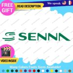 Ayrton Senna Name Decal Sticker Vinyl Legend Formula  Grand Prix Race Racing F1 - Image 11