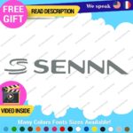 Ayrton Senna Name Decal Sticker Vinyl Legend Formula  Grand Prix Race Racing F1 - Image 14