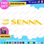Ayrton Senna Name Decal Sticker Vinyl Legend Formula  Grand Prix Race Racing F1 - Image 16