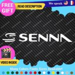 Ayrton Senna Name Decal Sticker Vinyl Legend Formula  Grand Prix Race Racing F1 - Image 25