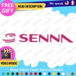 Ayrton Senna Name Decal Sticker Vinyl Legend Formula  Grand Prix Race Racing F1 - Image 4