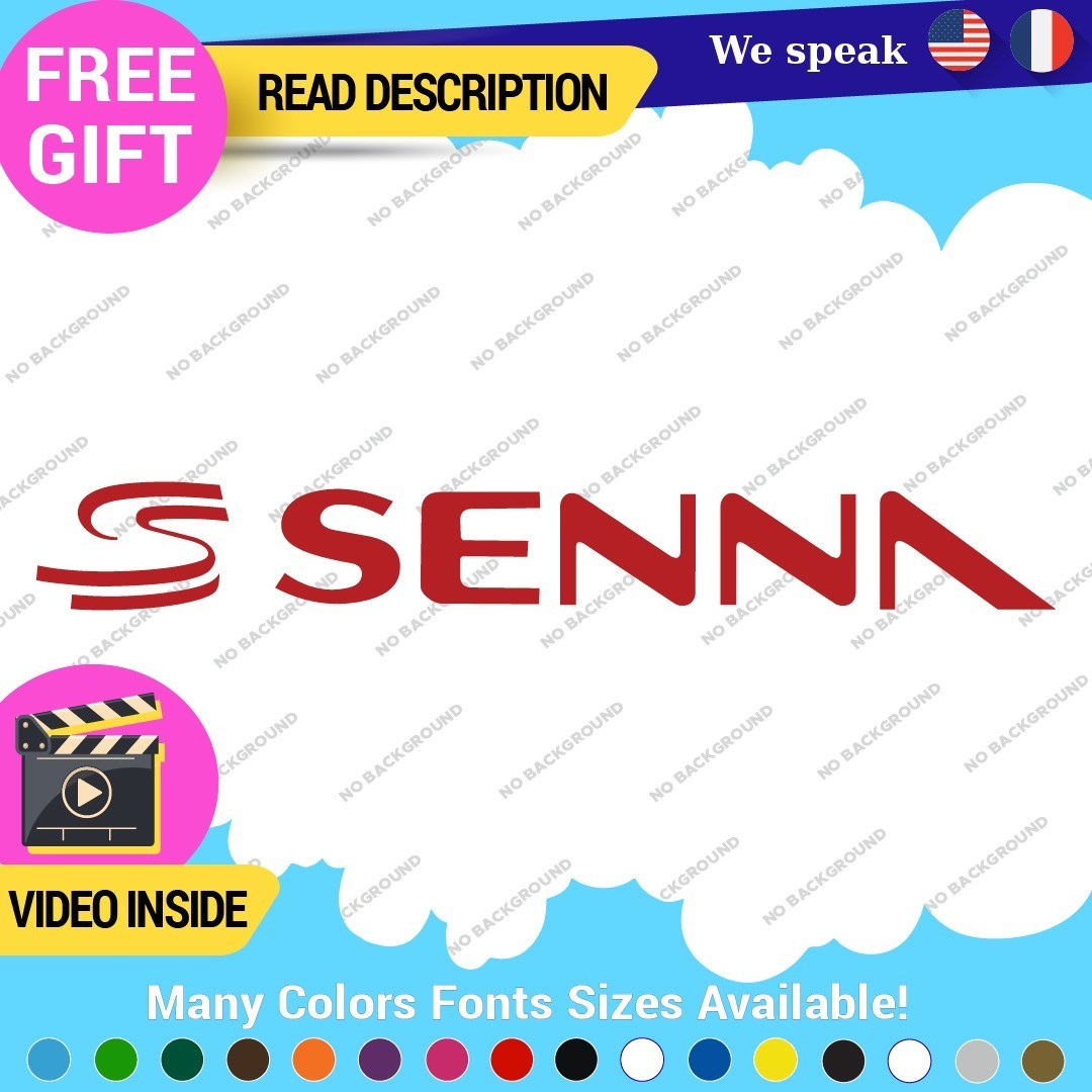 Ayrton Senna Name Decal Sticker Vinyl Legend Formula Grand Prix Race Racing F1 297545189733 Ayrton Senna Name Decal Sticker Vinyl Legend Formula Grand Prix Race Racing F1 - Image 1