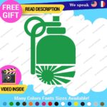 Hand Grenade Japan Rising Sun Decals Stickers Vinyl Car Race Drift Lowered JDM - Image 12