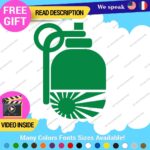 Hand Grenade Japan Rising Sun Decals Stickers Vinyl Car Race Drift Lowered JDM - Image 13