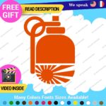 Hand Grenade Japan Rising Sun Decals Stickers Vinyl Car Race Drift Lowered JDM - Image 3