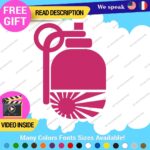 Hand Grenade Japan Rising Sun Decals Stickers Vinyl Car Race Drift Lowered JDM - Image 4