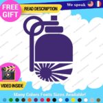 Hand Grenade Japan Rising Sun Decals Stickers Vinyl Car Race Drift Lowered JDM - Image 6