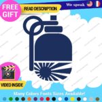 Hand Grenade Japan Rising Sun Decals Stickers Vinyl Car Race Drift Lowered JDM - Image 7