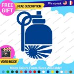 Hand Grenade Japan Rising Sun Decals Stickers Vinyl Car Race Drift Lowered JDM - Image 10