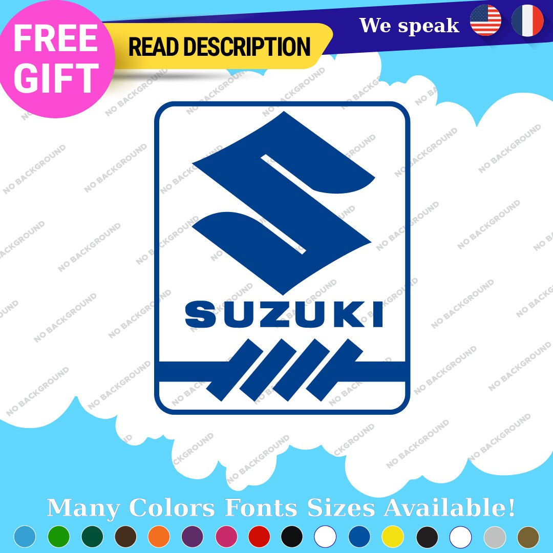 Suzuki Decal Sticker Vinyl Motorcycle Car Tuning Samurai Bike 4x4 410 413 Racing 297353858333 Suzuki Decal Sticker Vinyl Motorcycle Car Tuning Samurai Bike 4x4 410 413 Racing - Image 1