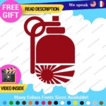 Hand Grenade Japan Rising Sun Decals Stickers Vinyl Car Race Drift Lowered JDM - Image 27