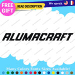 Fits AlumaCraft Boat Decal Sticker Vintage Fishing Boat Aluma Water Craft Old - Image 13