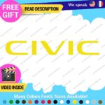 Fits Honda Civic Si SiR Decal Sticker Vinyl Side Hatch JDM Drift Tuning CRX - Image 12