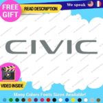 Fits Honda Civic Si SiR Decal Sticker Vinyl Side Hatch JDM Drift Tuning CRX - Image 15