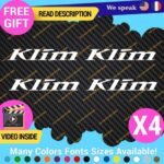 QTY:4 Fits Klim Motorcycle Decal Lifestyle Stickers Vinyl Moto Clothing Gear Cap - Image 14