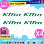 QTY:4 Fits Klim Motorcycle Decal Lifestyle Stickers Vinyl Moto Clothing Gear Cap - Image 17