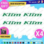 QTY:4 Fits Klim Motorcycle Decal Lifestyle Stickers Vinyl Moto Clothing Gear Cap - Image 19