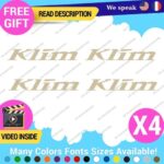 QTY:4 Fits Klim Motorcycle Decal Lifestyle Stickers Vinyl Moto Clothing Gear Cap - Image 22