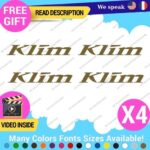 QTY:4 Fits Klim Motorcycle Decal Lifestyle Stickers Vinyl Moto Clothing Gear Cap - Image 24