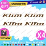 QTY:4 Fits Klim Motorcycle Decal Lifestyle Stickers Vinyl Moto Clothing Gear Cap - Image 25