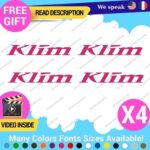 QTY:4 Fits Klim Motorcycle Decal Lifestyle Stickers Vinyl Moto Clothing Gear Cap - Image 8