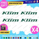 QTY:4 Fits Klim Motorcycle Decal Lifestyle Stickers Vinyl Moto Clothing Gear Cap - Image 27