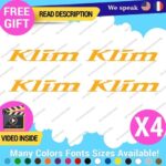 QTY:4 Fits Klim Motorcycle Decal Lifestyle Stickers Vinyl Moto Clothing Gear Cap - Image 28