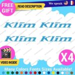QTY:4 Fits Klim Motorcycle Decal Lifestyle Stickers Vinyl Moto Clothing Gear Cap - Image 26
