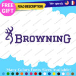 Fiits Browning Decals Stickers Vinyl Hunting Buckmark Dear Hunting Archery Buck