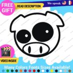 Pig Pink Stickers Vinyl Decals Animal JDM Car Bumper