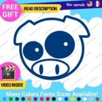 Pig Pink Stickers Vinyl Decals Animal JDM Car Bumper - Image 18