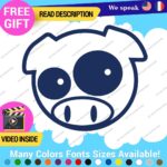 Pig Pink Stickers Vinyl Decals Animal JDM Car Bumper - Image 17