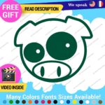 Pig Pink Stickers Vinyl Decals Animal JDM Car Bumper - Image 26