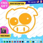 Pig Pink Stickers Vinyl Decals Animal JDM Car Bumper - Image 27