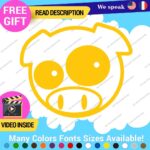 Pig Pink Stickers Vinyl Decals Animal JDM Car Bumper - Image 14