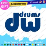 Fits DW Drums  Decals Stickers Vinyl Bass Drumming Music Band group Birch Shell - Image 13