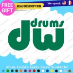 Fits DW Drums  Decals Stickers Vinyl Bass Drumming Music Band group Birch Shell - Image 16