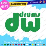 Fits DW Drums  Decals Stickers Vinyl Bass Drumming Music Band group Birch Shell - Image 17