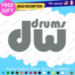 Fits DW Drums  Decals Stickers Vinyl Bass Drumming Music Band group Birch Shell - Image 19