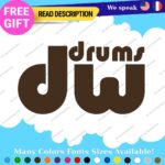 Fits DW Drums  Decals Stickers Vinyl Bass Drumming Music Band group Birch Shell - Image 20